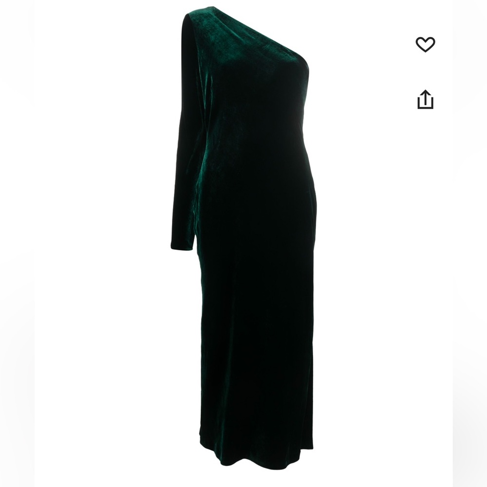 Polo Ralph Lauren
Lacee one-shoulder velvet dress